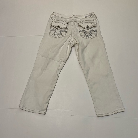 10. ⭐️ Hydraulic cream capri jeans size 7/8 - Picture 4 of 5